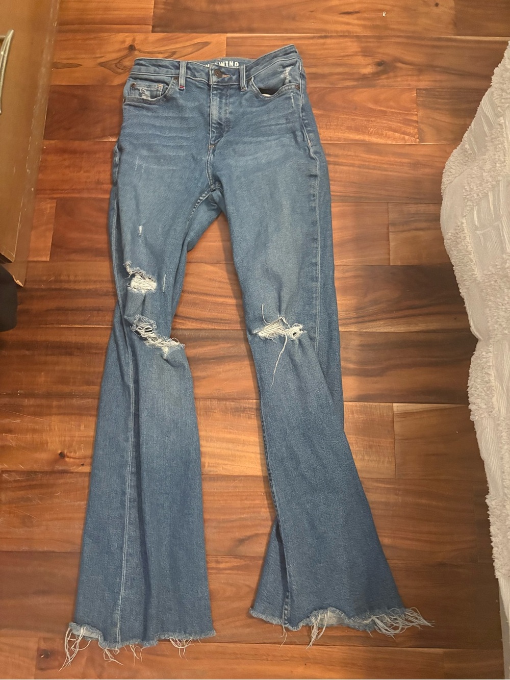 Idyllwind Night Legend Distressed Flare Jeans Size 6 34 Western (324)